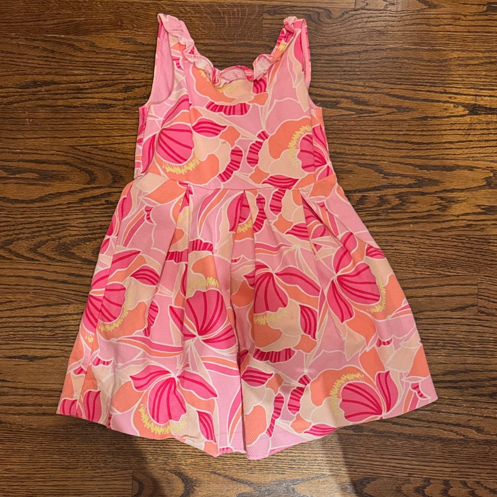 Janie and Jack Pink and Orange Floral Dress